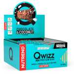 12 Batoane x 60g Qwizz Protein Bar Nutrend Chocolate Coconut