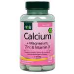 Holland & Barrett Calcium + Magnesium, Zinc & Vitamin D 120 Tablete