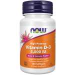 Vitamin D-3, 5000 IU 120 Softgels Now Foods